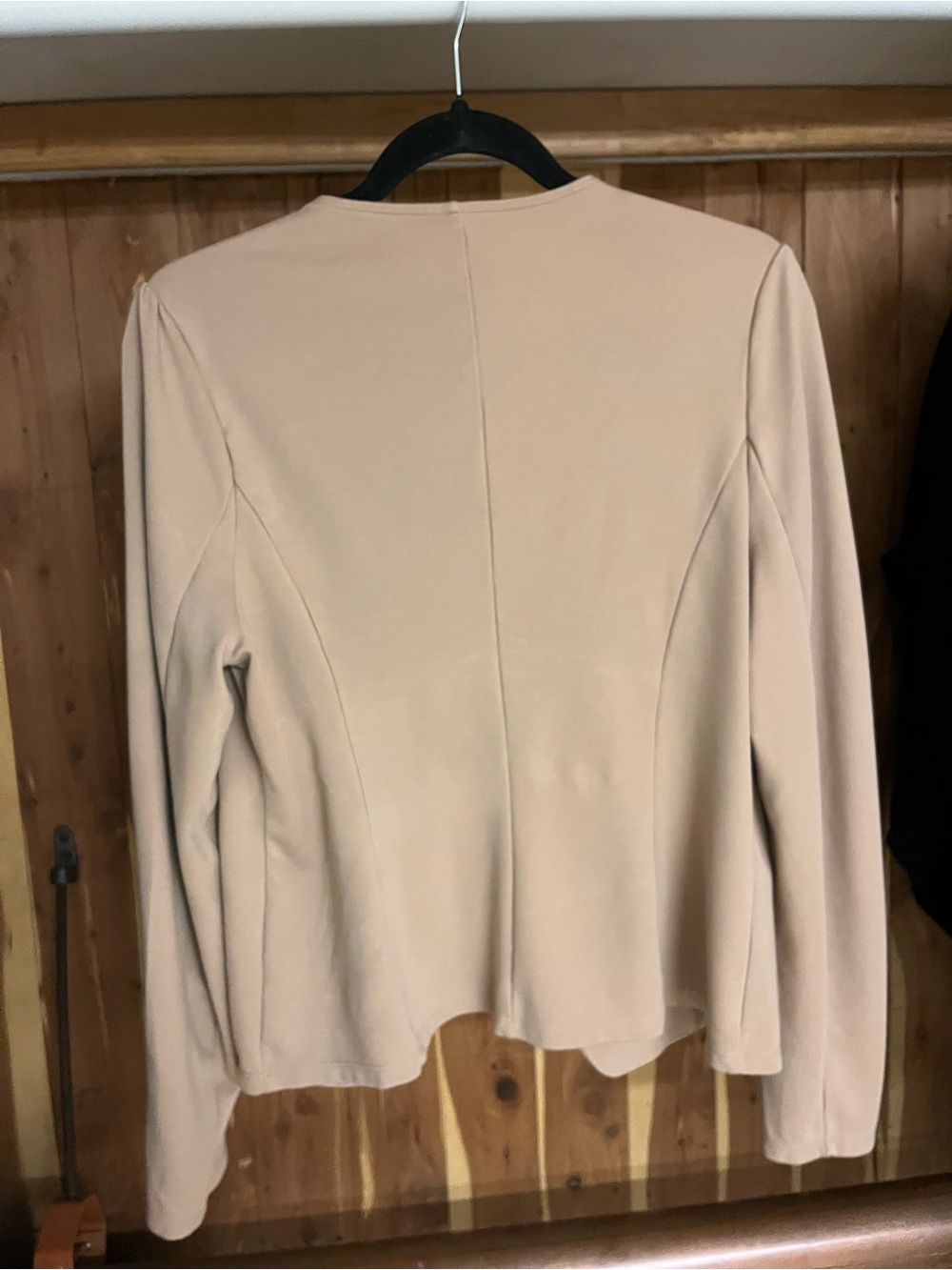 Women's Cream Button-Front Blazer Jacket - Picture 2 of 2